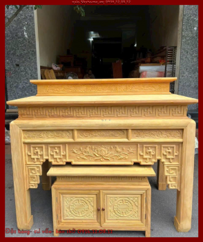 ​Bàn thờ tam cấp gỗ gụ | So Sánh Bàn thờ Gỗ Gụ Ta Quảng Bình và Gia Lai